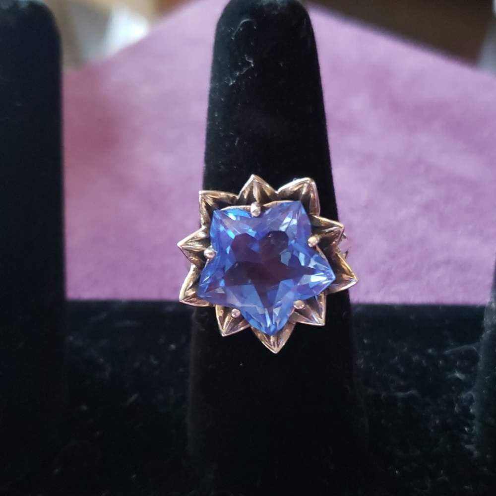 Nicky Butler Blue Quartz Star Ring